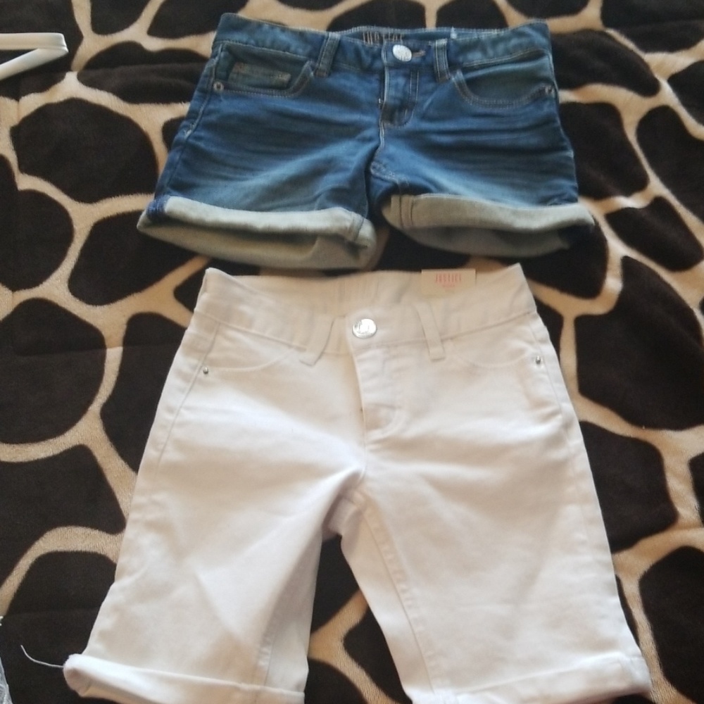 Justice and lucky shorts size 8